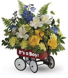 Teleflora’s Sweet Little Wagon Bouquet from Victor Mathis Florist in Louisville, KY